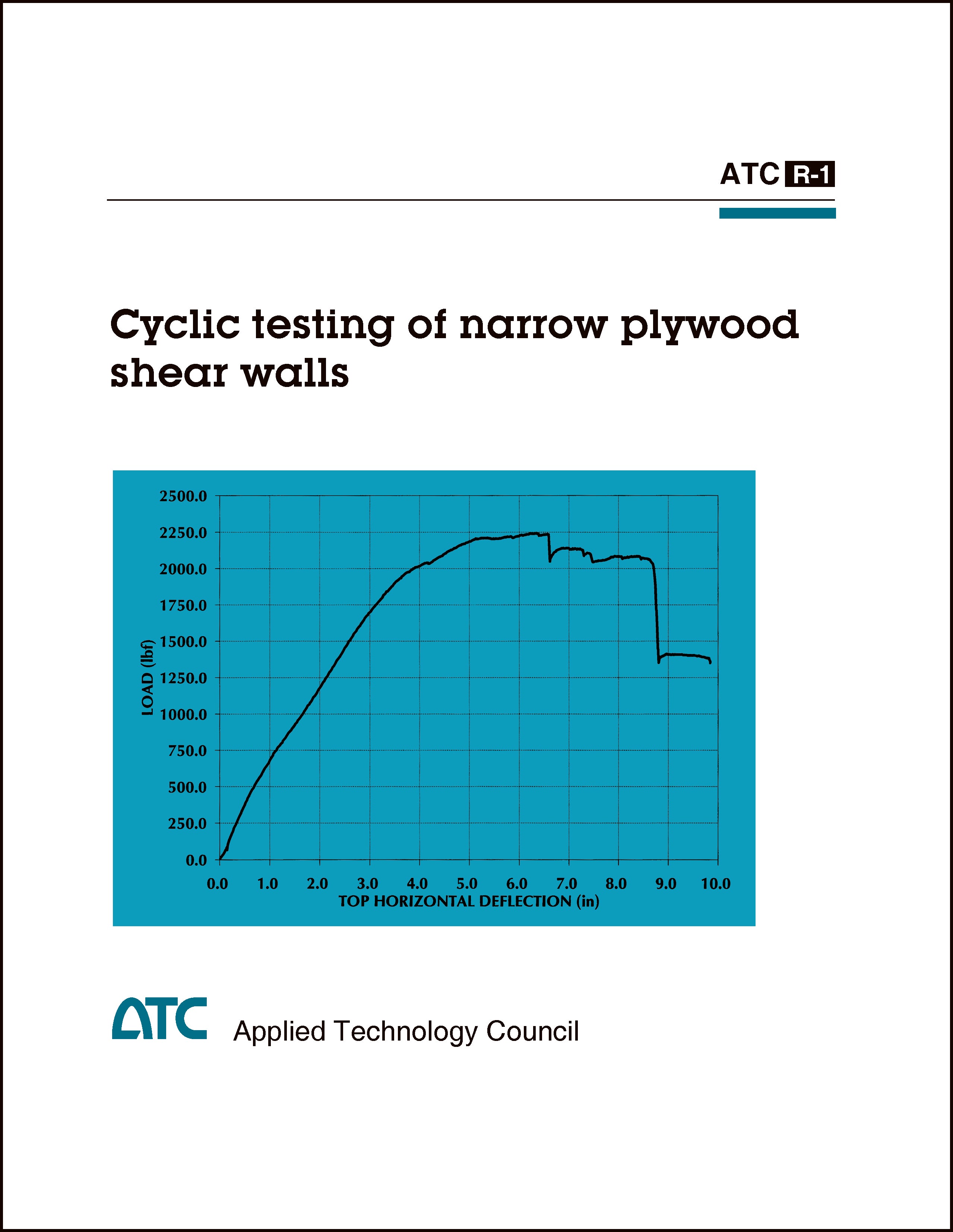 Cyclic Testing of Narrow Plywood Shear Walls