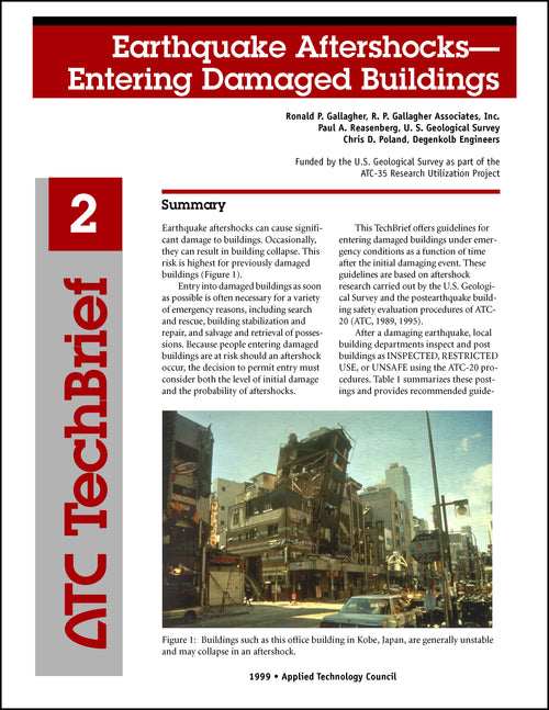Earthquake Aftershocks - Entering Damaged Buildings