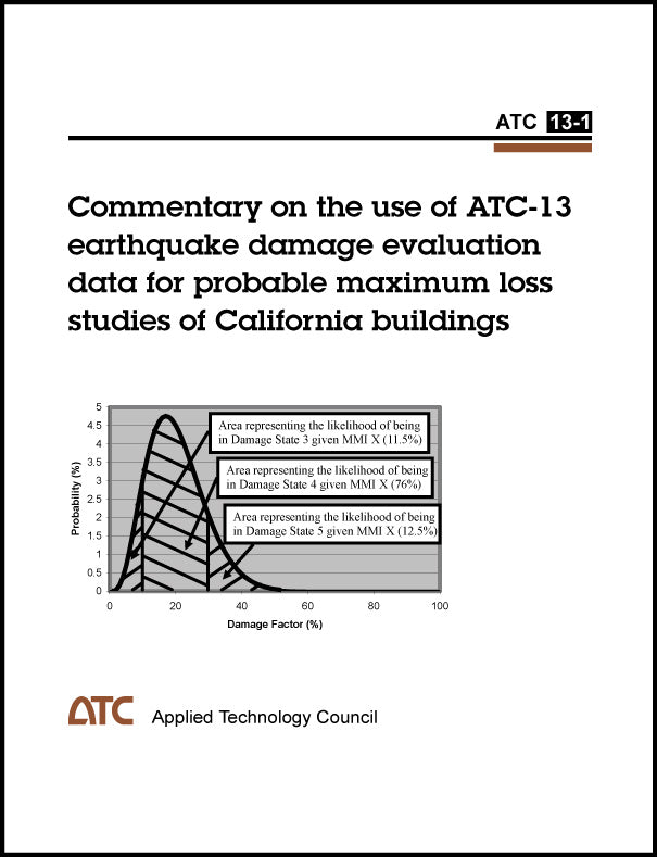 Commentary on the Use of ATC-13 Earthquake Damage Evaluation Data for Probable Maximum Loss Studies of California Buildings