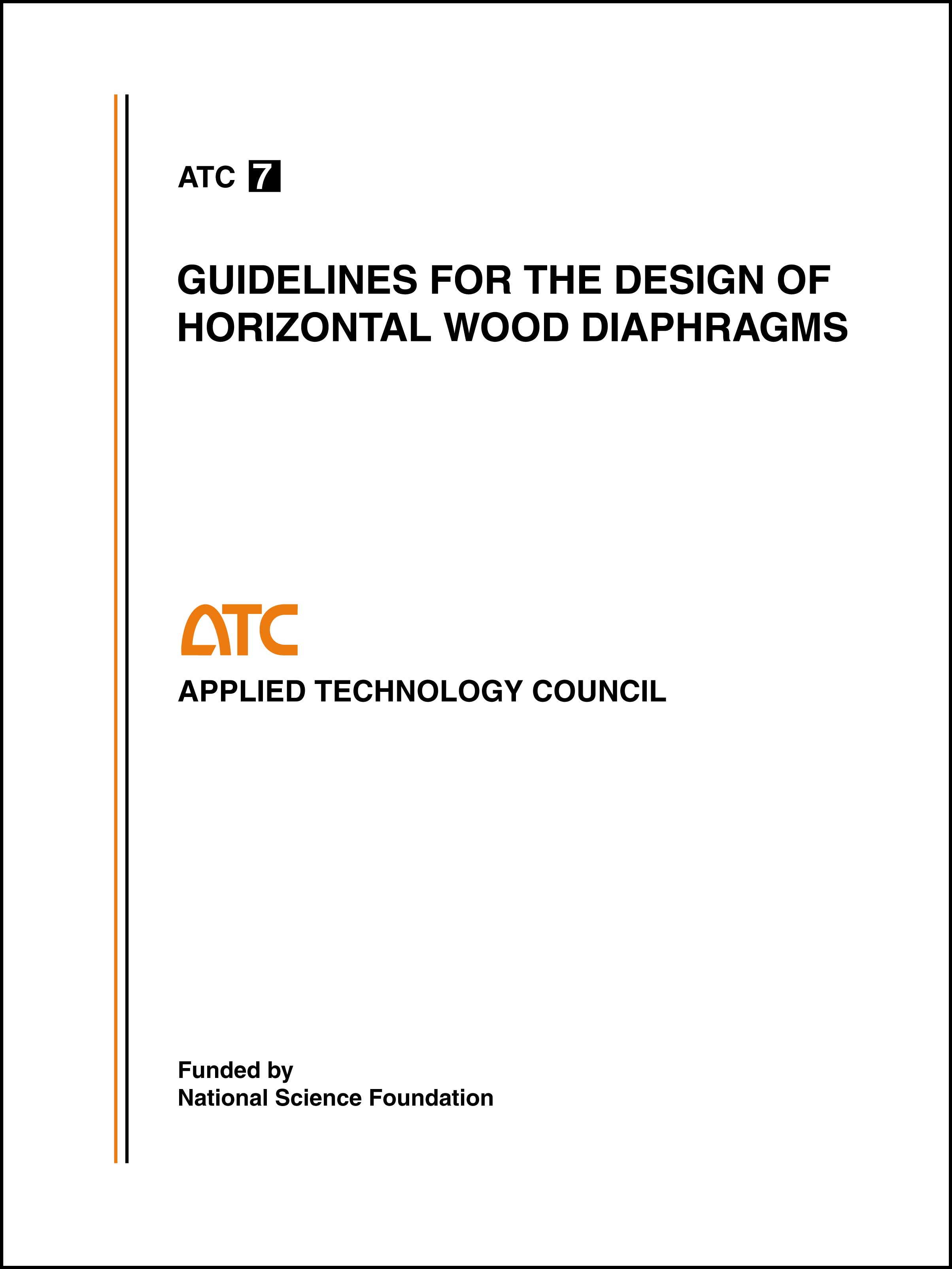 Guidelines for the Design of Horizontal Wood Diaphragms