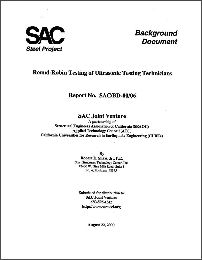 Round-Robin Testing of Ultrasonic Testing Technicians