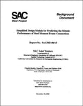 Simplified Design Models for Predicting the Seismic Performance of Steel Moment Frame Connection