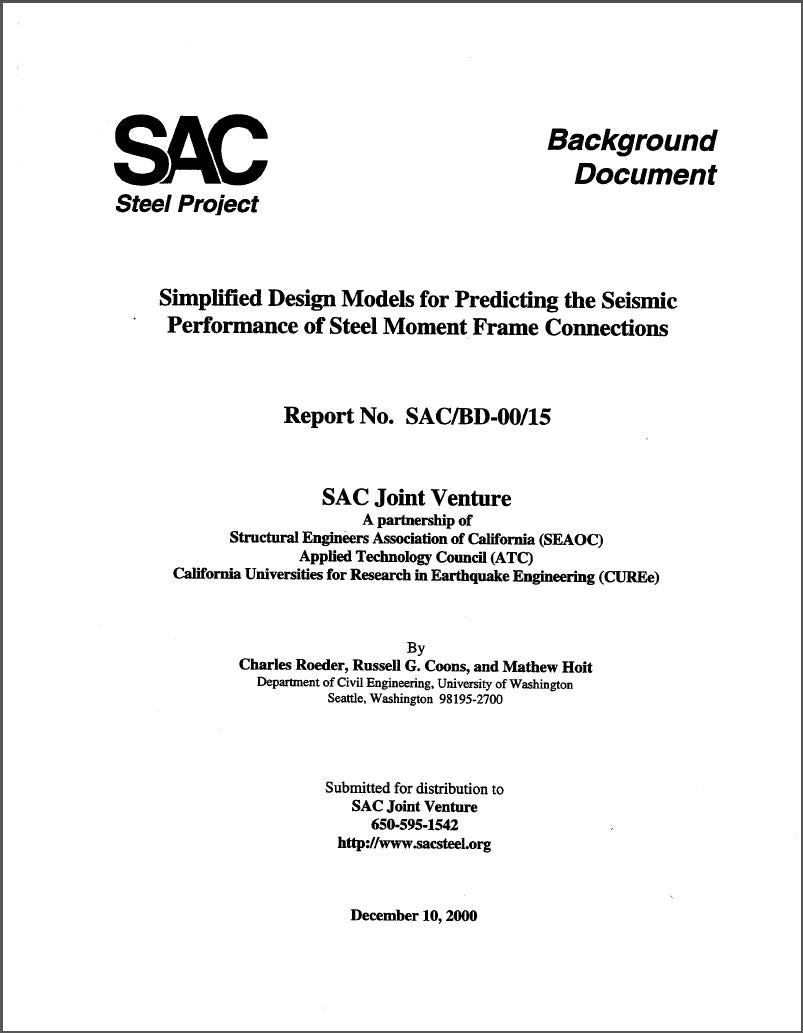 Simplified Design Models for Predicting the Seismic Performance of Steel Moment Frame Connection