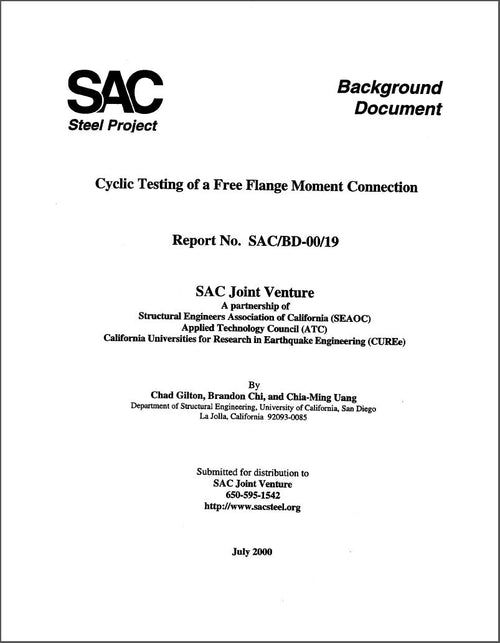 Cyclic Testing of a Free Flange Moment Connection
