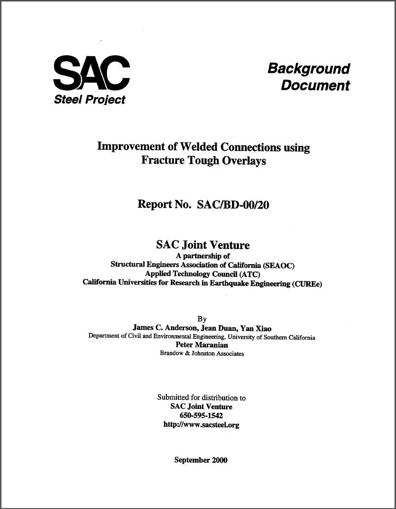 Improvement of Welded Connections Using Fracture Tough Overlays