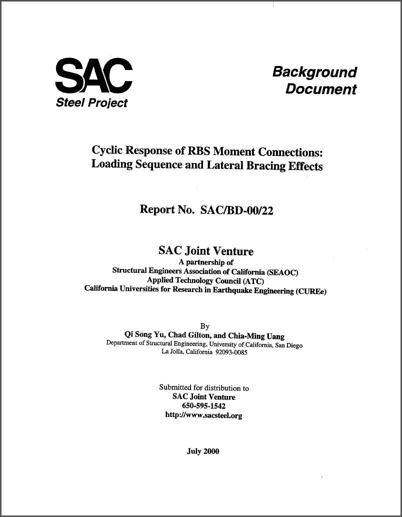Cyclic Response of RBS Moment Connections: Loading Sequence and Lateral Bracing Effects