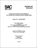 Performance Prediction and Evaluation of Low Ductility Steel Moment Frames for Seismic Loads