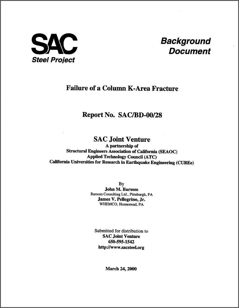 Failure of a Column K-Area Fracture
