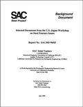Selected Documents from the U.S.-Japan Workshop on Steel Fracture Issues