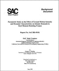 Parametric Study on the Effect of Ground Motion Intensity and Dynamic Characteristics on Seismic Demands in Steel Moment Resisting Frames