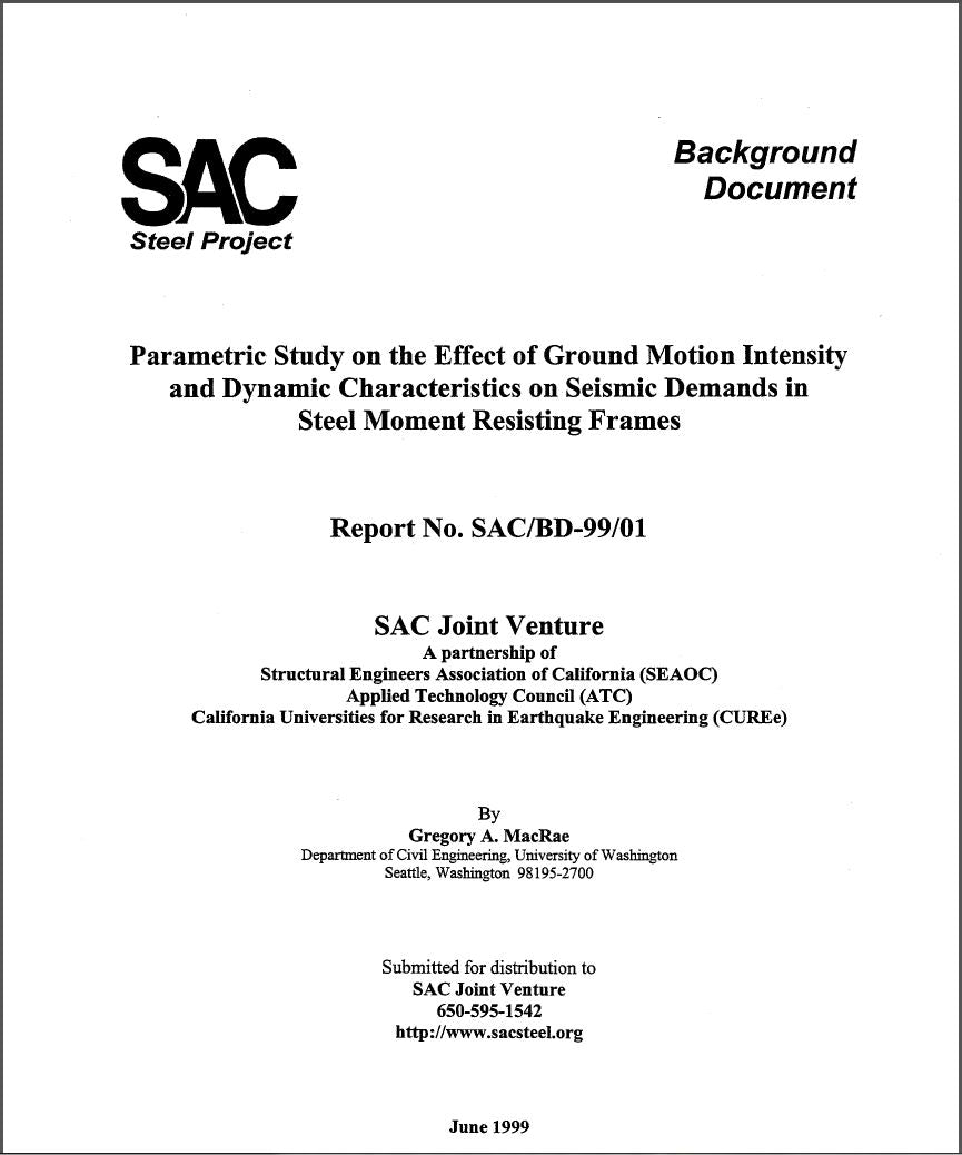 Parametric Study on the Effect of Ground Motion Intensity and Dynamic Characteristics on Seismic Demands in Steel Moment Resisting Frames