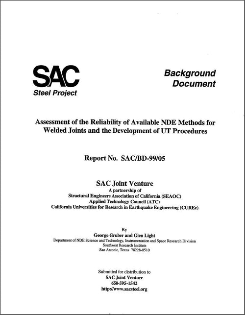 Assessment of the Reliability of Available NDE Methods for Welded Joints and the Development of UT Procedures