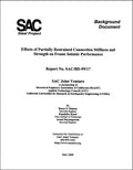 Effects of Partially Restrained Connection Stiffness and Strength on Frame Seismic Performance